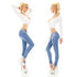 Girl Vivi Blue Skinny Low Rise Jeans - 815F